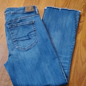 American Eagle crop flare jeans